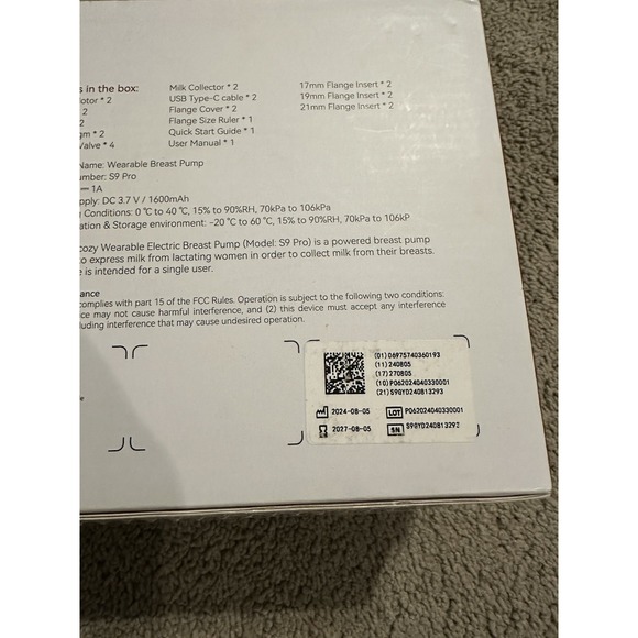 Momcozy S9 Pro- Double Wearable Breast Pump New - Picture 11 of 12